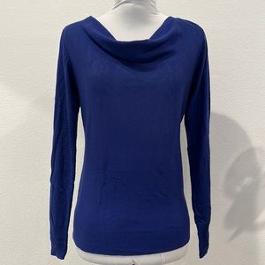 NWT H&M Cobalt Blue gorgeous cowl neck sweater sz Small